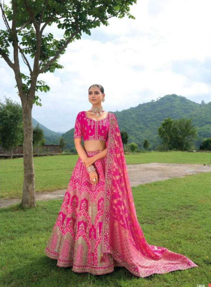 Silk Embroidered Lehenga for Elegant Traditional Wear - MYLUXURY LANE ENTERPRISE